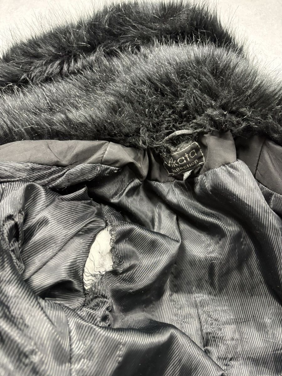 Vintage Vintage Karakul Lamb Fur Hooded Jacket With Faux Fur Trim S Size S / US 4 / IT 40 - 24 Thumbnail