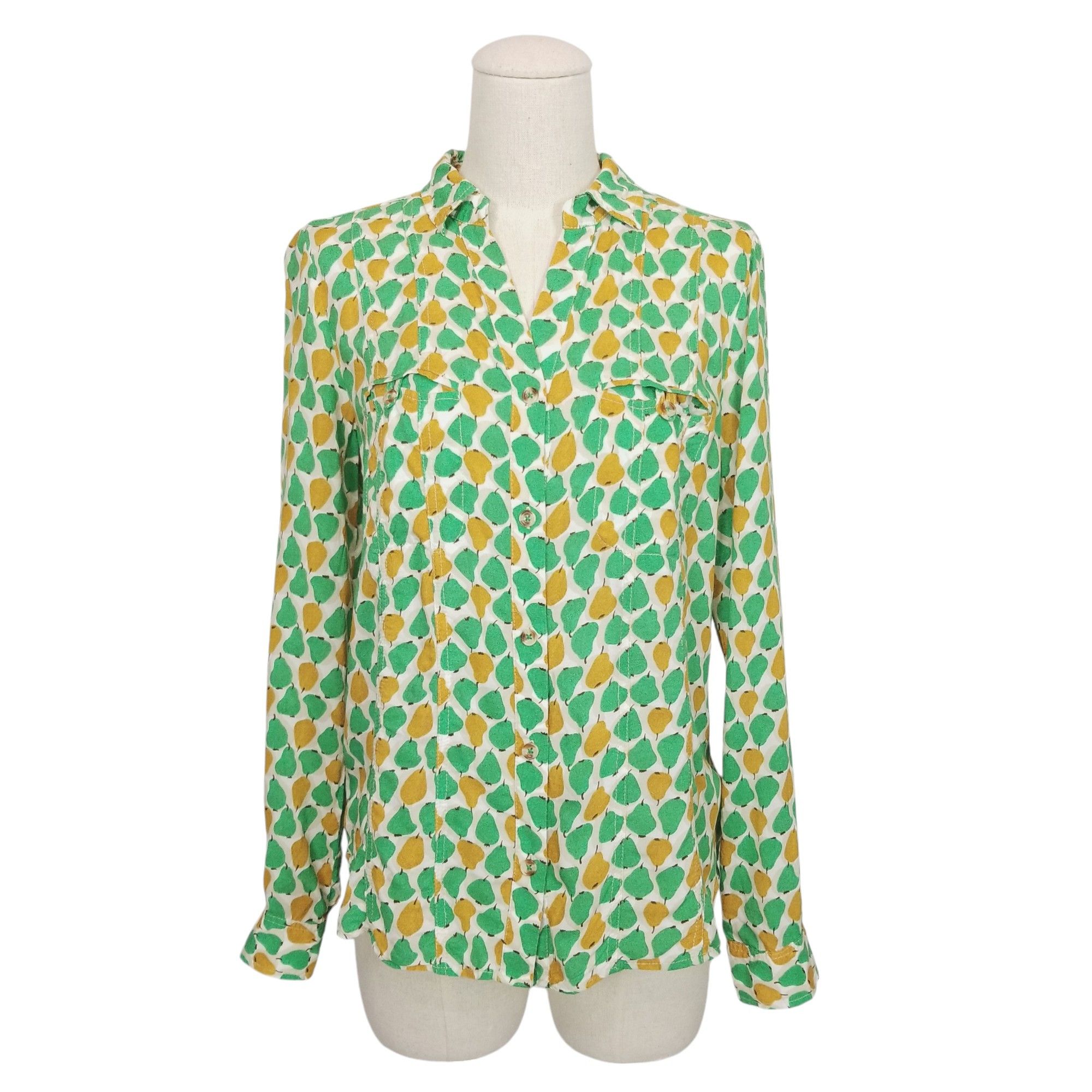 Anthropologie 52 Conversations by Anthropologie Bosc Lady Pears Shirt Size XS / US 0-2 / IT 36-38 - 1 Thumbnail