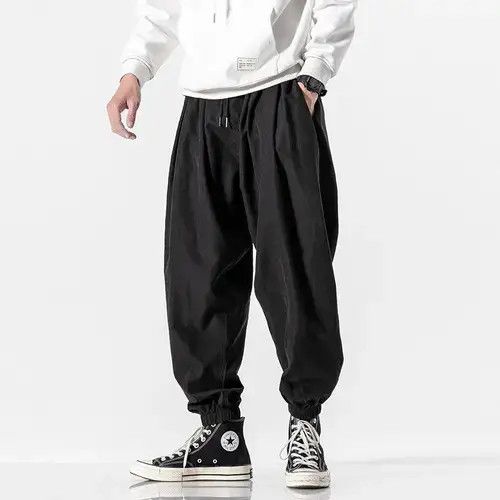 Japanese Brand × Vintage Men's Black Pants Hip Hop Streetwear Size US 32 / EU 48 - 1 Thumbnail