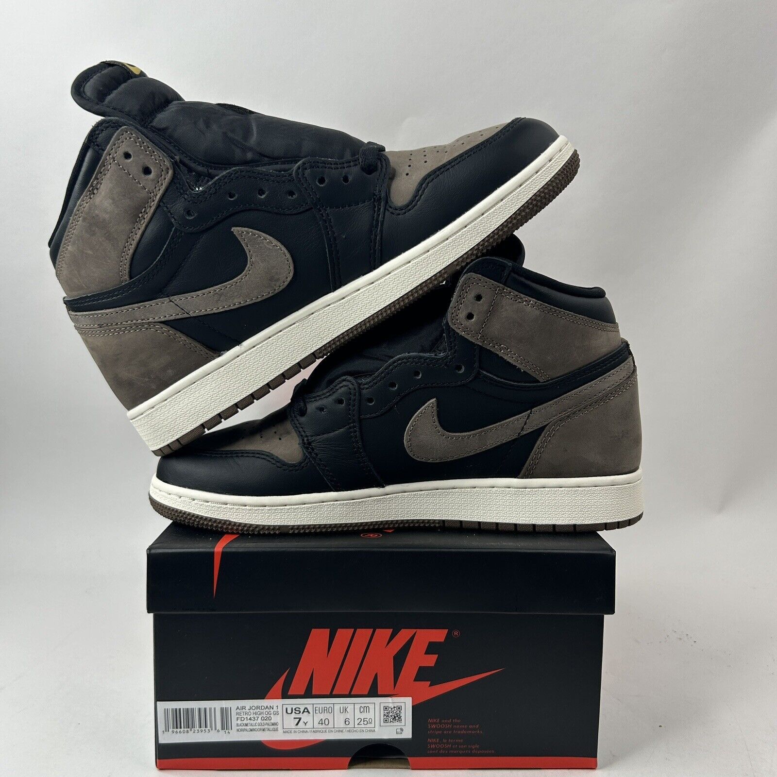 Nike Nike Air Jordan 1 Retro OG High GS “Palomino" 2024 Size US 8.5 / IT 38.5 - 3 Thumbnail