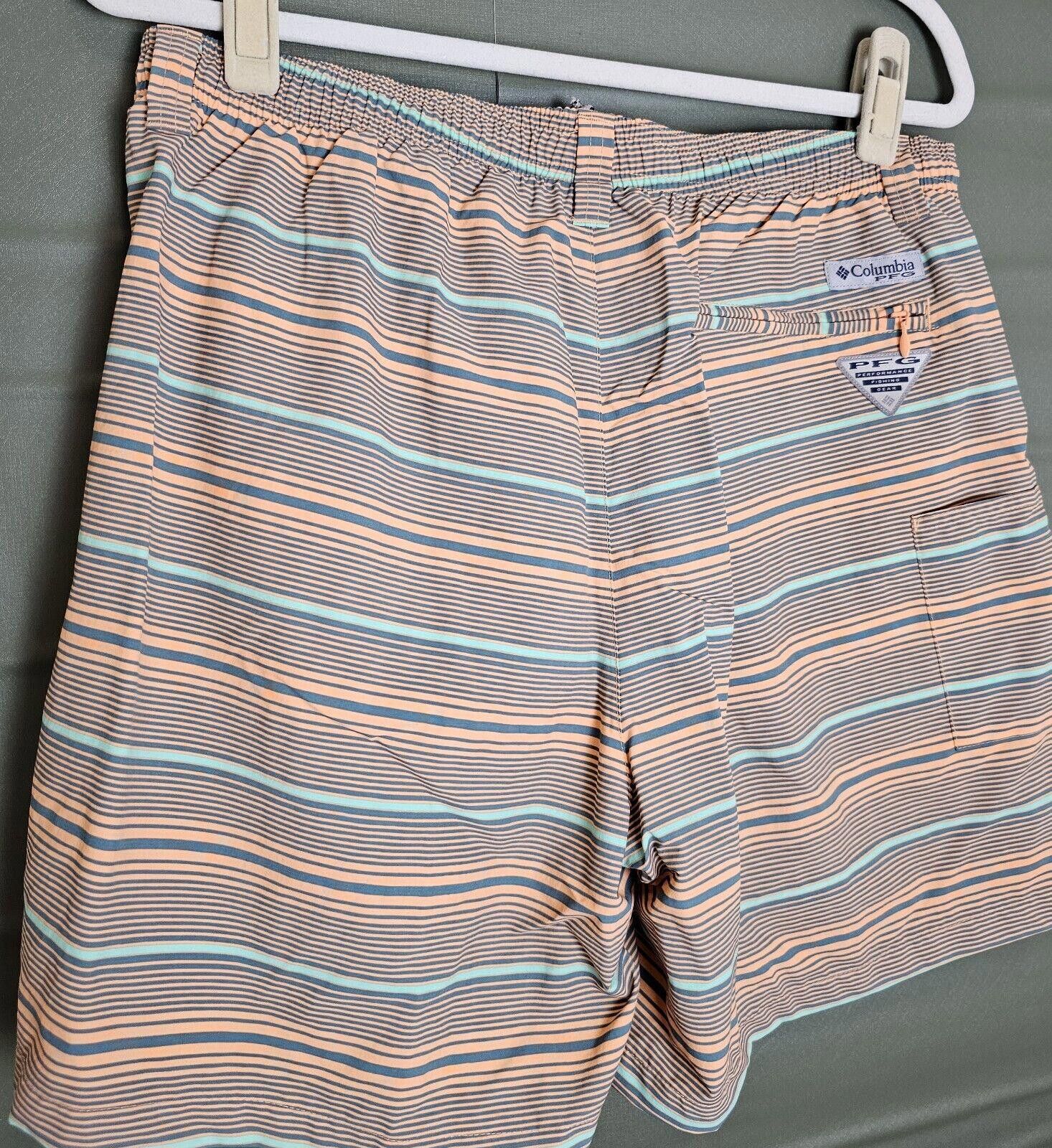 Columbia Columbia Swim Trunks Orange Mens Size M 50 UPF Rated Size US 32 / EU 48 - 2 Thumbnail