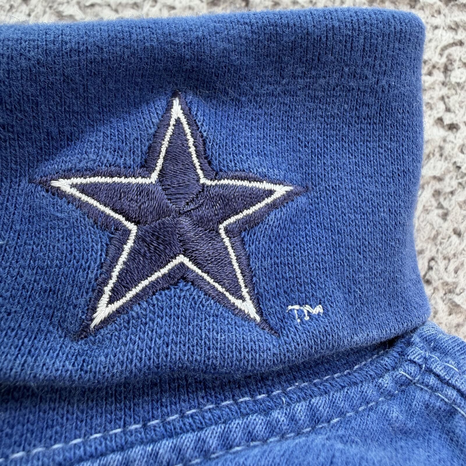 Starter Vintage Dallas Cowboys Starter Mock Neck Long Sleeve Shirt Size US XL / EU 56 / 4 - 5 Thumbnail