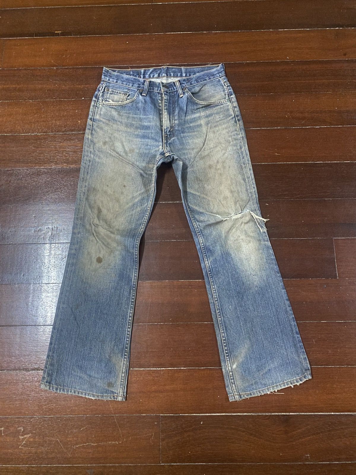 Levi's Faded Vintage Levi’s 517 Flares distressed bootcut wide leg Size US 32 / EU 48 - 1 Thumbnail