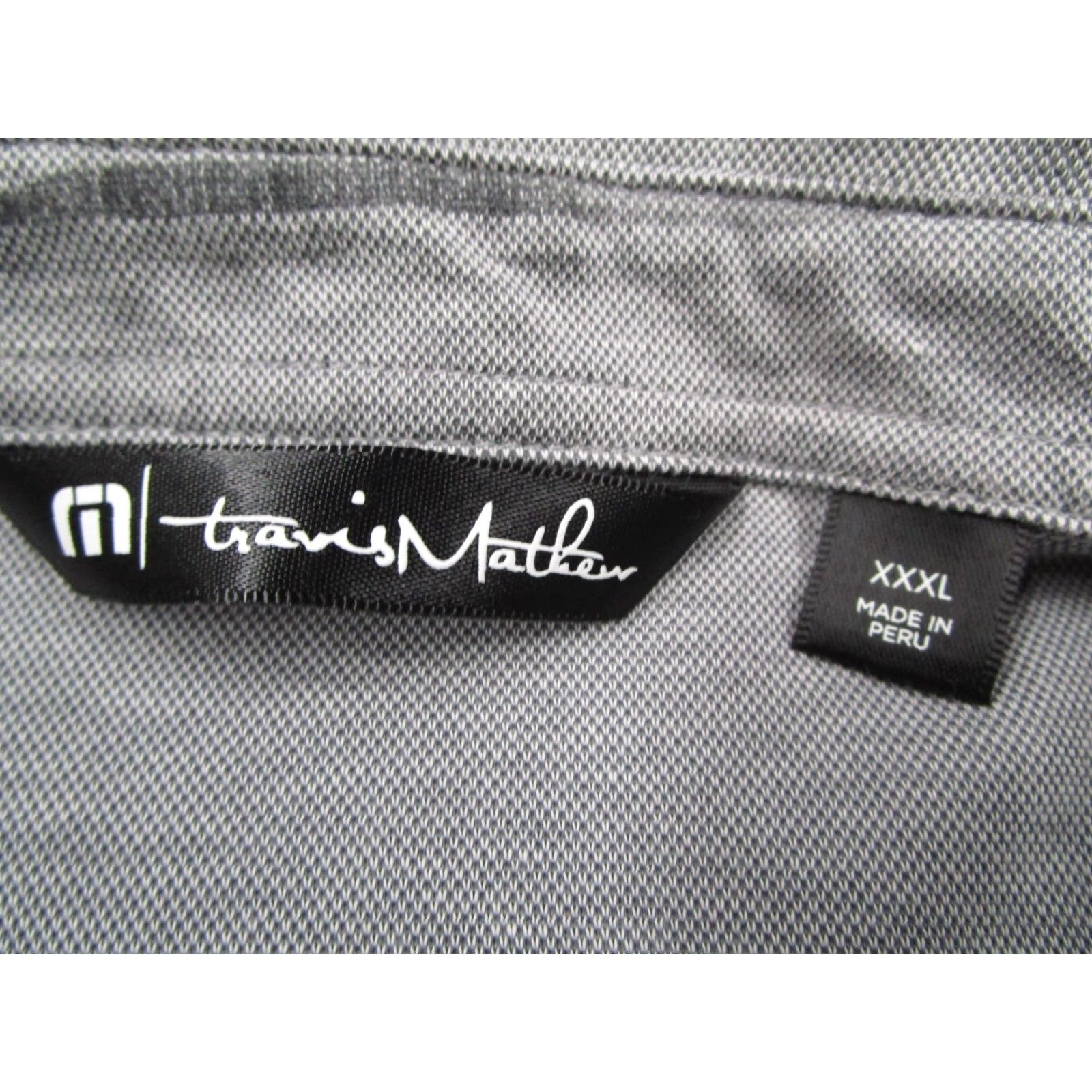 TravisMathew TravisMathew Polo Shirt Mens 3XL Gray Camo Golf Pima Cotton Recycled Polyester Size US XXL / EU 58 / 5 - 3 Thumbnail