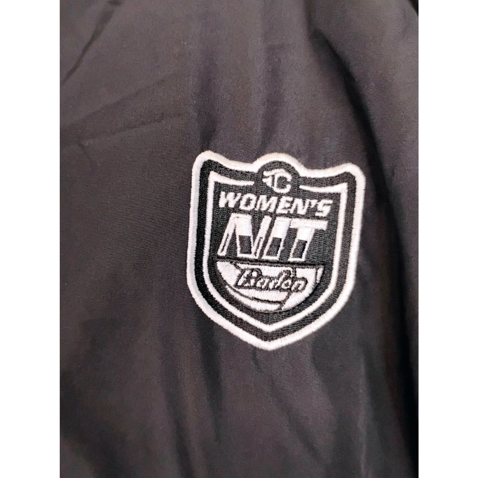Champion Champion Windbreaker Jacket Womens XL College Basketball 1/2 Zip Pullover Black Size XL / US 12-14 / IT 48-50 - 3 Thumbnail
