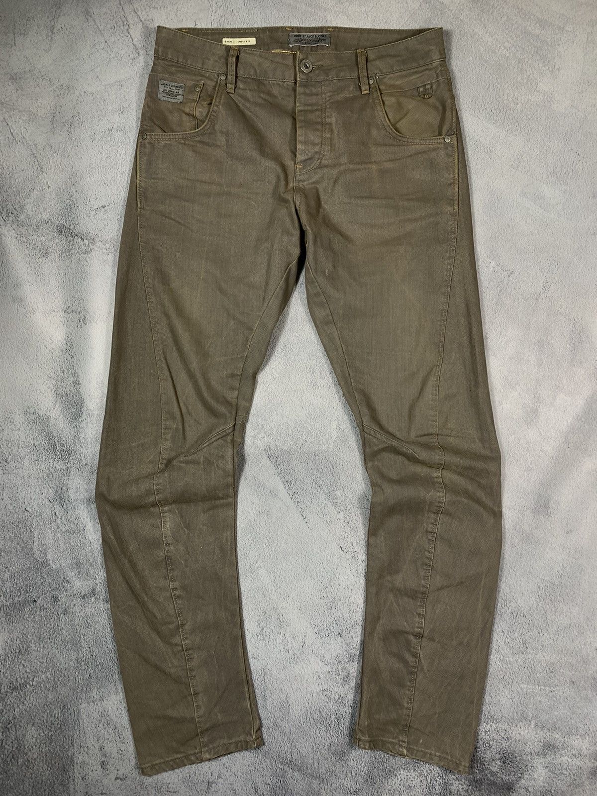 Japanese Brand × Vintage Vintage Y2K Japanese faded denim jeans waxed style size 32 Size US 32 / EU 48 - 2 Thumbnail