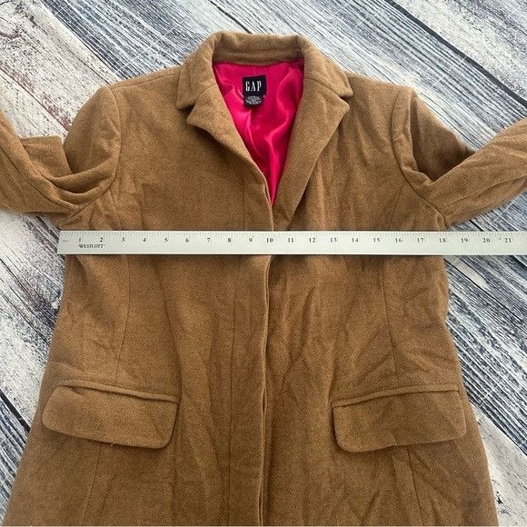 Gap Vintage GAP Y2K Wool/Cashmere Women's Tan Overcoat Size M / US 6-8 / IT 42-44 - 9 Thumbnail