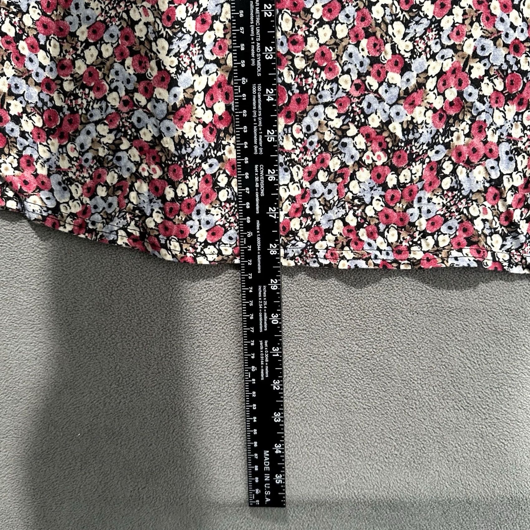 Chaps Chaps Ralph Lauren Blouse Womens XL Pink Floral Ruffle Sleeve Keyhole Neck Top Size XL / US 12-14 / IT 48-50 - 8 Thumbnail