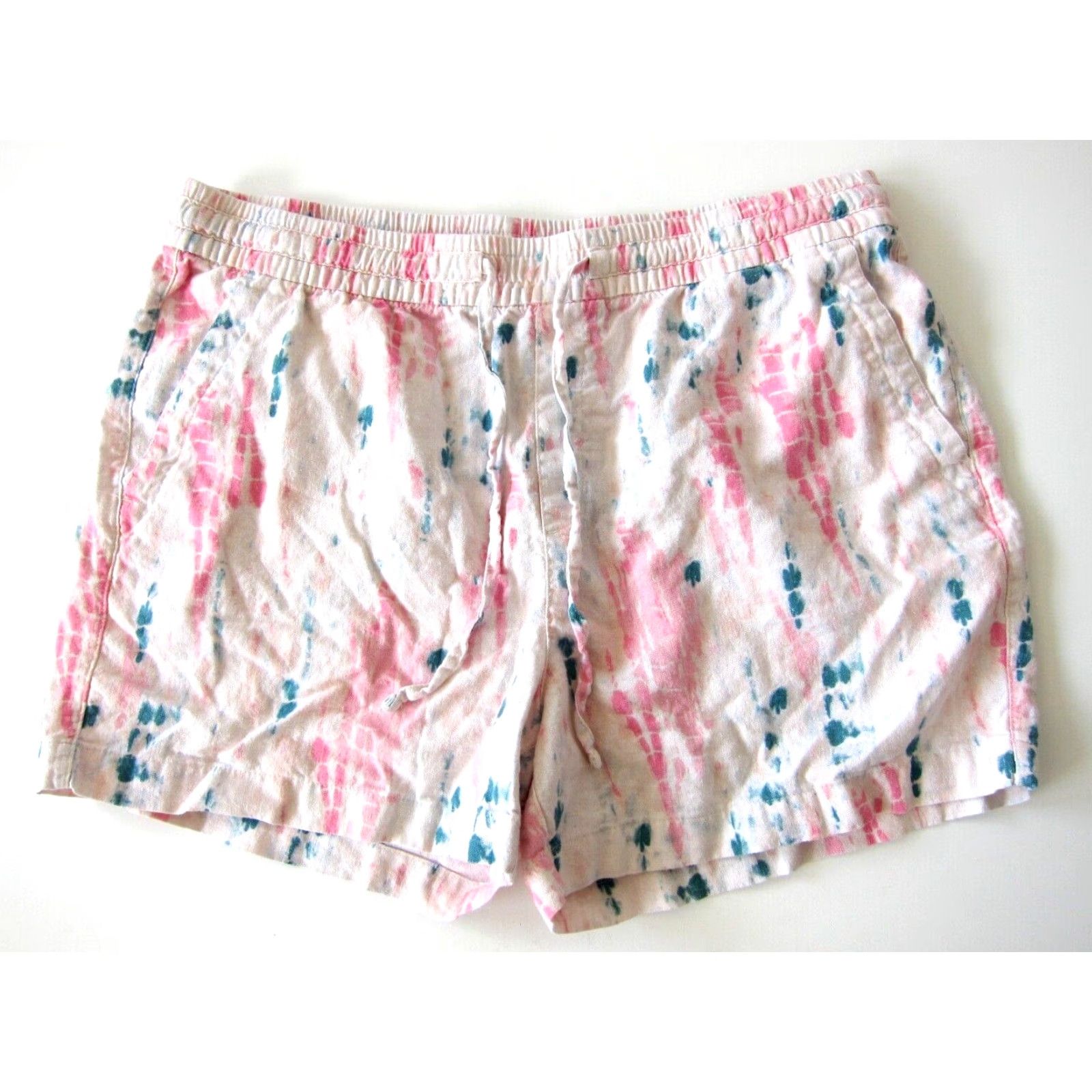Old Navy Old Navy Chino Shorts Women Large Green Pink Tie Dye Pocket Linen Rayon Pocket Chino Shorts Women Large Green Pink Tie Dye Linen Rayon Old Navy Size 36" / US 14 / IT 50 - 2 Thumbnail