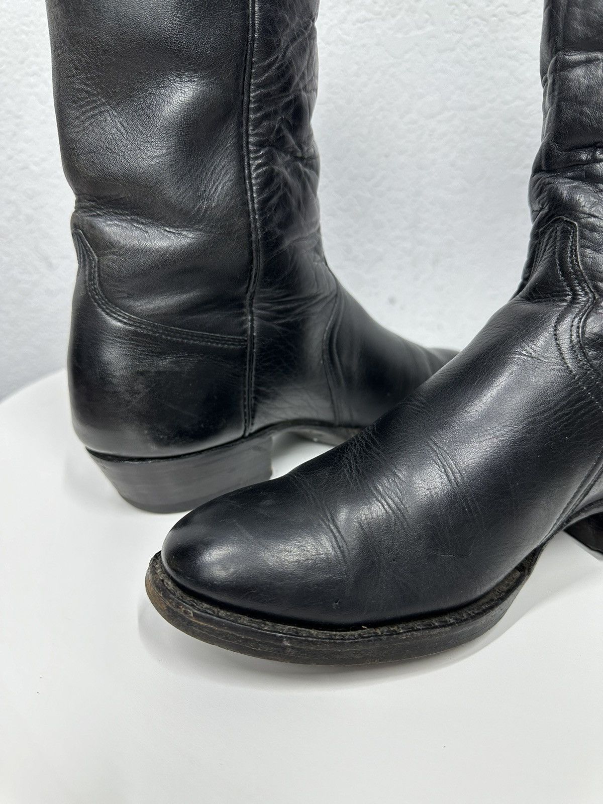 A.S.98 Vintage High Heels Leather Boots Knee Y2k Avantgarde Rare Size US 9 / IT 39 - 8 Thumbnail