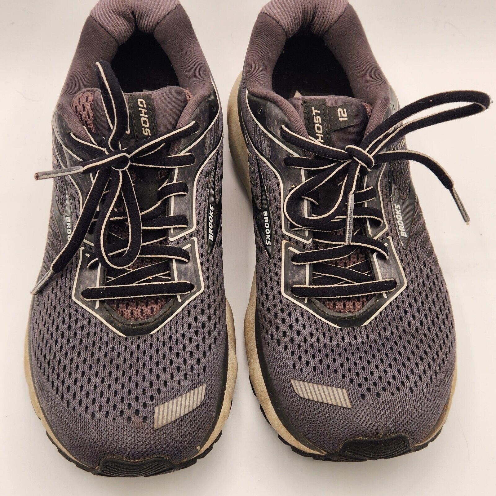Brooks Womens Brooks Ghost 12 Running Shoes Gray Size 7.5 Size US 7.5 / IT 37.5 - 3 Thumbnail