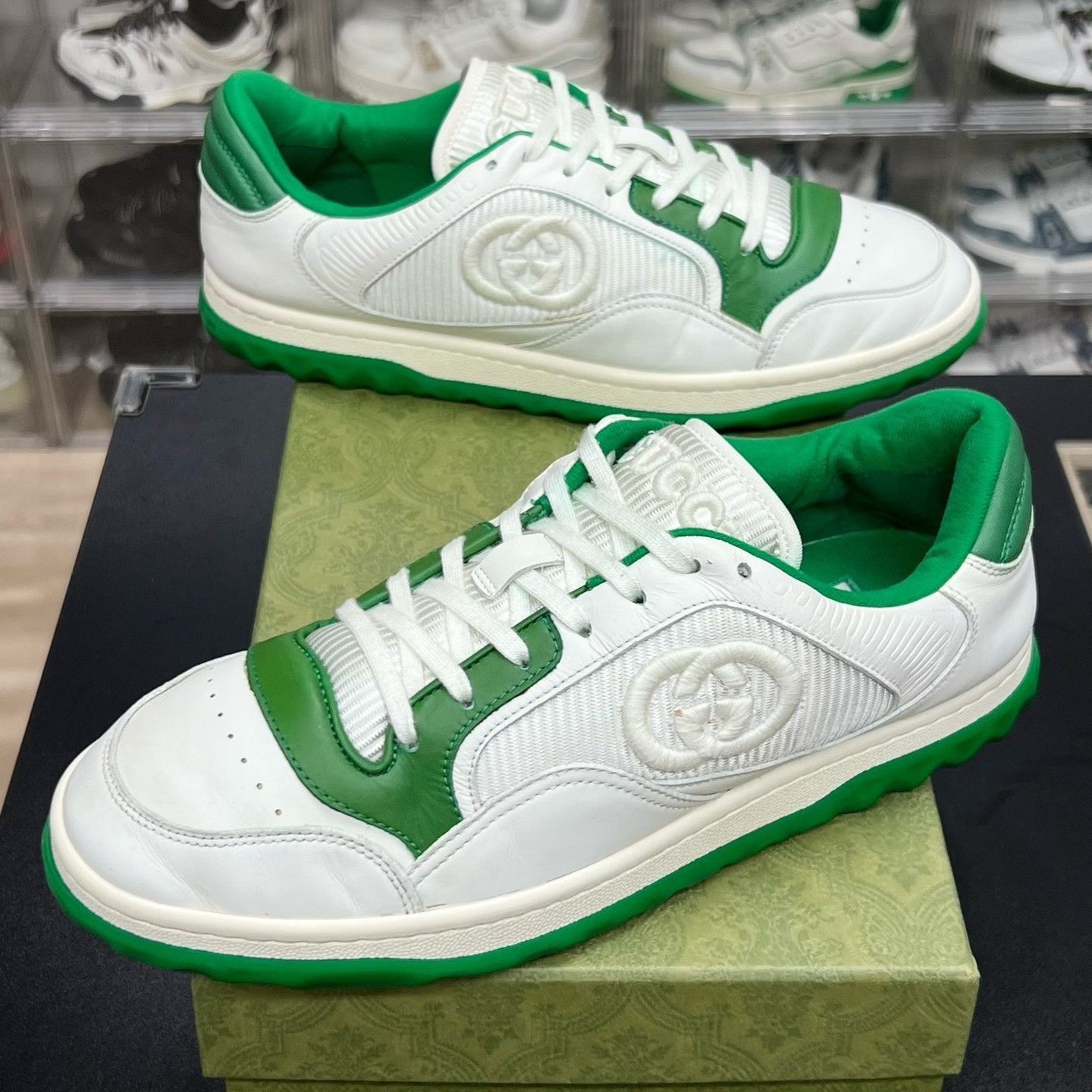 Gucci Gucci Green Designer Casual Streetwear Size US 10 / EU 43 - 1 Thumbnail