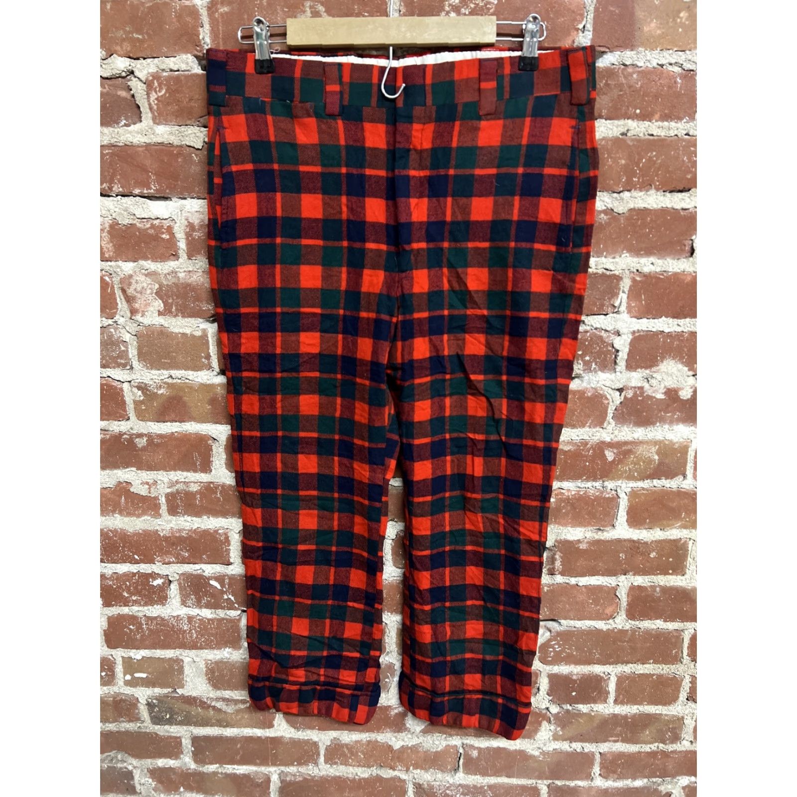 Vintage VINTAGE Carroll Reed Wool Plaid Pants Men 34 Regular Inseam 25.5 Zipper USA Made Talon T30 Size US 34 / EU 50 - 2 Thumbnail