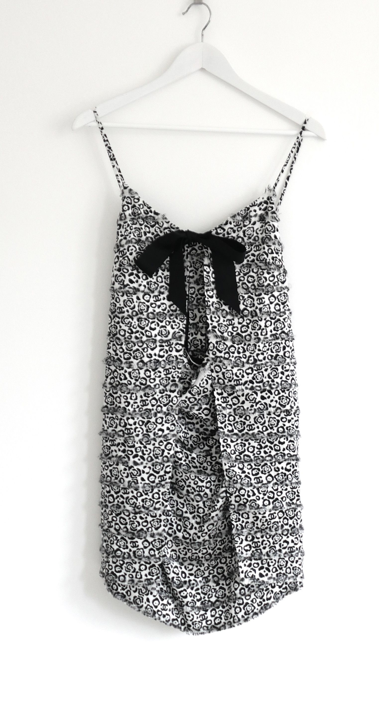 Chanel Chanel 22P 2022 Camellia Print Silk Mini Dress Size S / US 4 / IT 40 - 1 Thumbnail