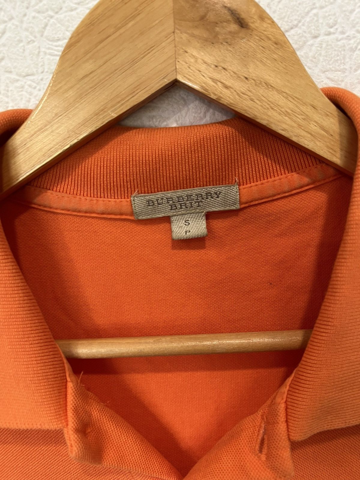 Burberry Burberry Classic Orange Polo Shirt Mens Basic Size US S / EU 44-46 / 1 - 3 Thumbnail