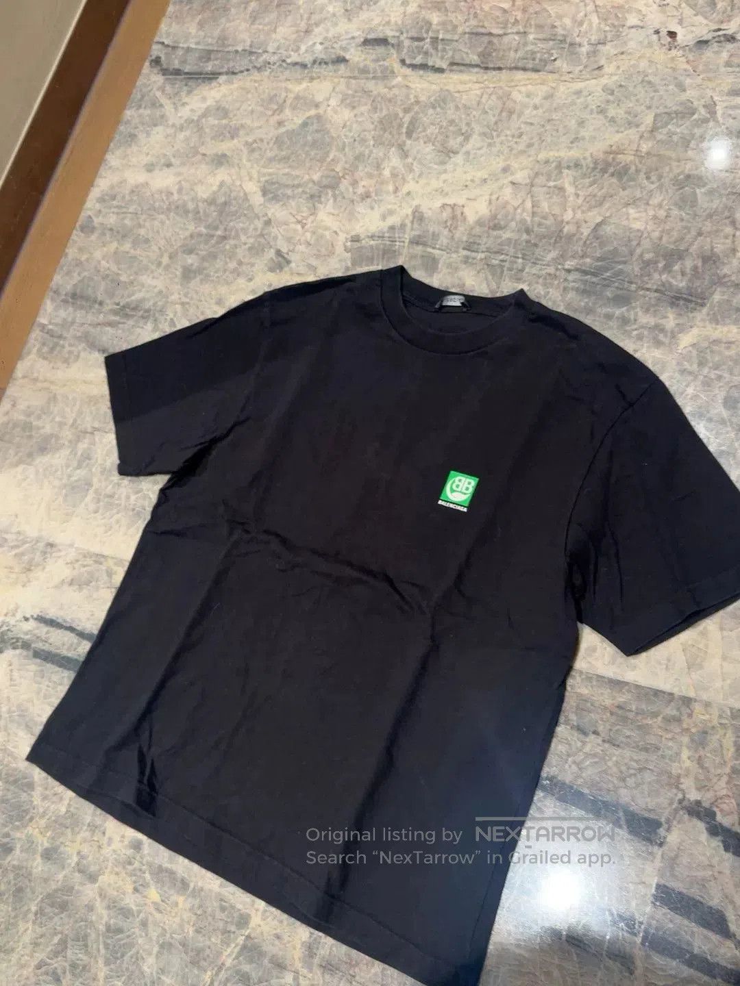 Balenciaga balenciaga black green short sleeve t. Size US M / EU 48-50 / 2 - 3 Thumbnail