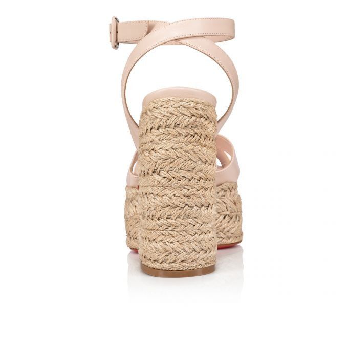 Christian Louboutin o1s1wg110924 Heeled Sandals in Beige Size US 8 / IT 38 - 3 Thumbnail