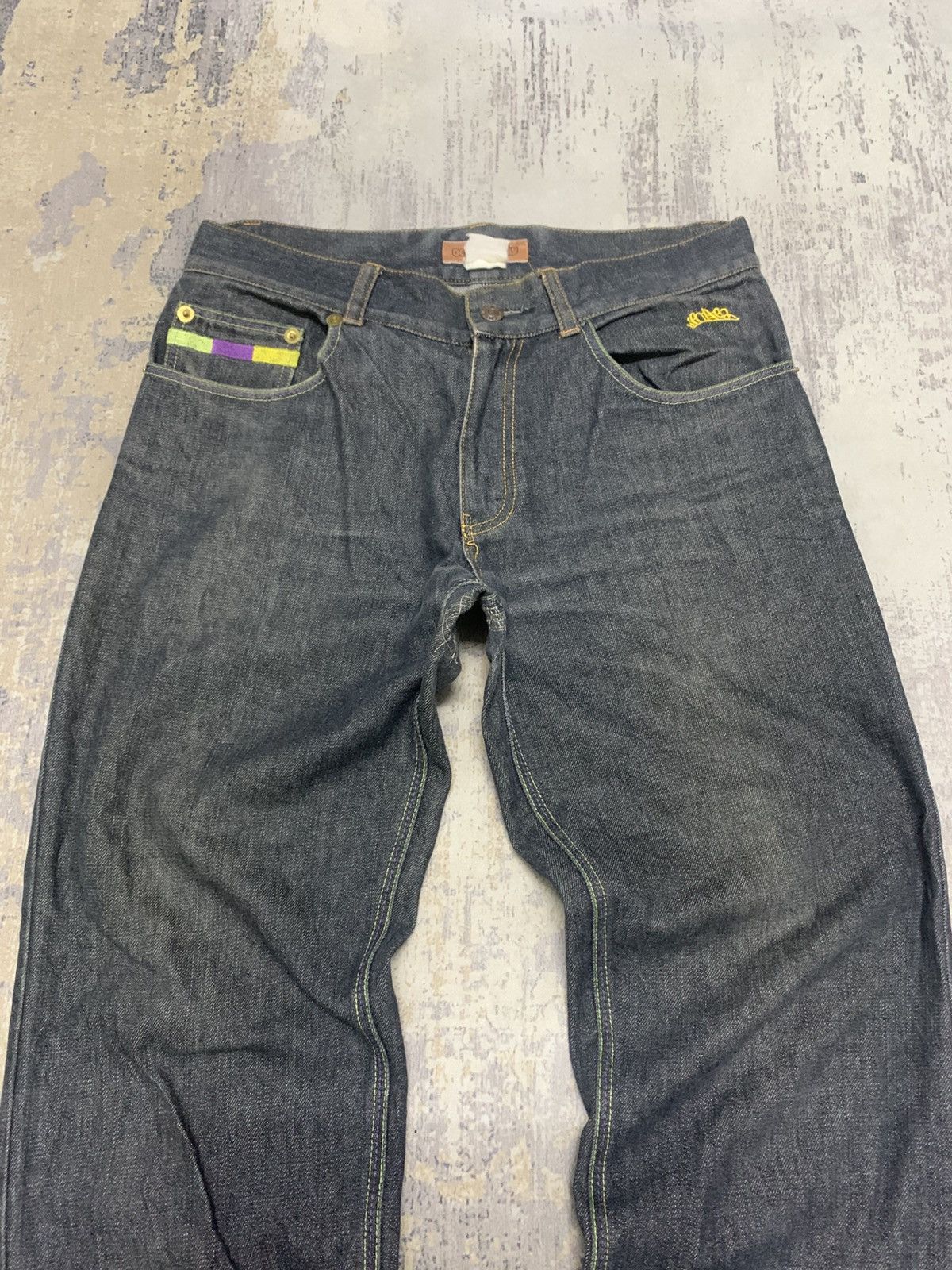 Japanese Brand Japanese Brand Octopus Army Black Loose Fit Jeans Size US 32 / EU 48 - 2 Thumbnail