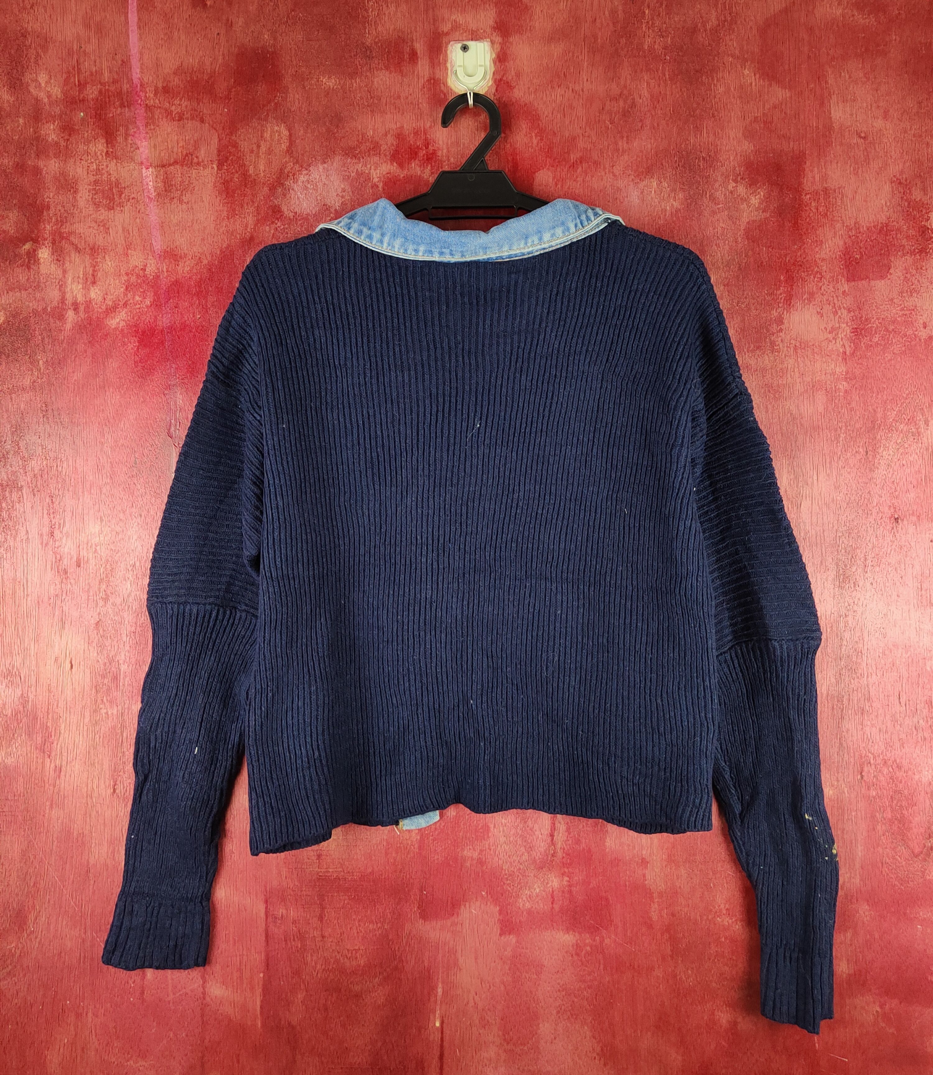 Japanese Brand Japanese Brand Dark Blue Knitwear Cardigan #S2345 Size M / US 6-8 / IT 42-44 - 7 Thumbnail