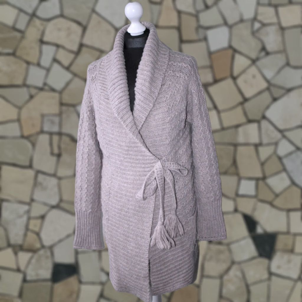 Vintage Odd Molly Cardigan Jumper Beige Wool Alpaca 12 womens Size 3 L Long Length Cardigan Womens Size XS / US 0-2 / IT 36-38 - 1 Thumbnail