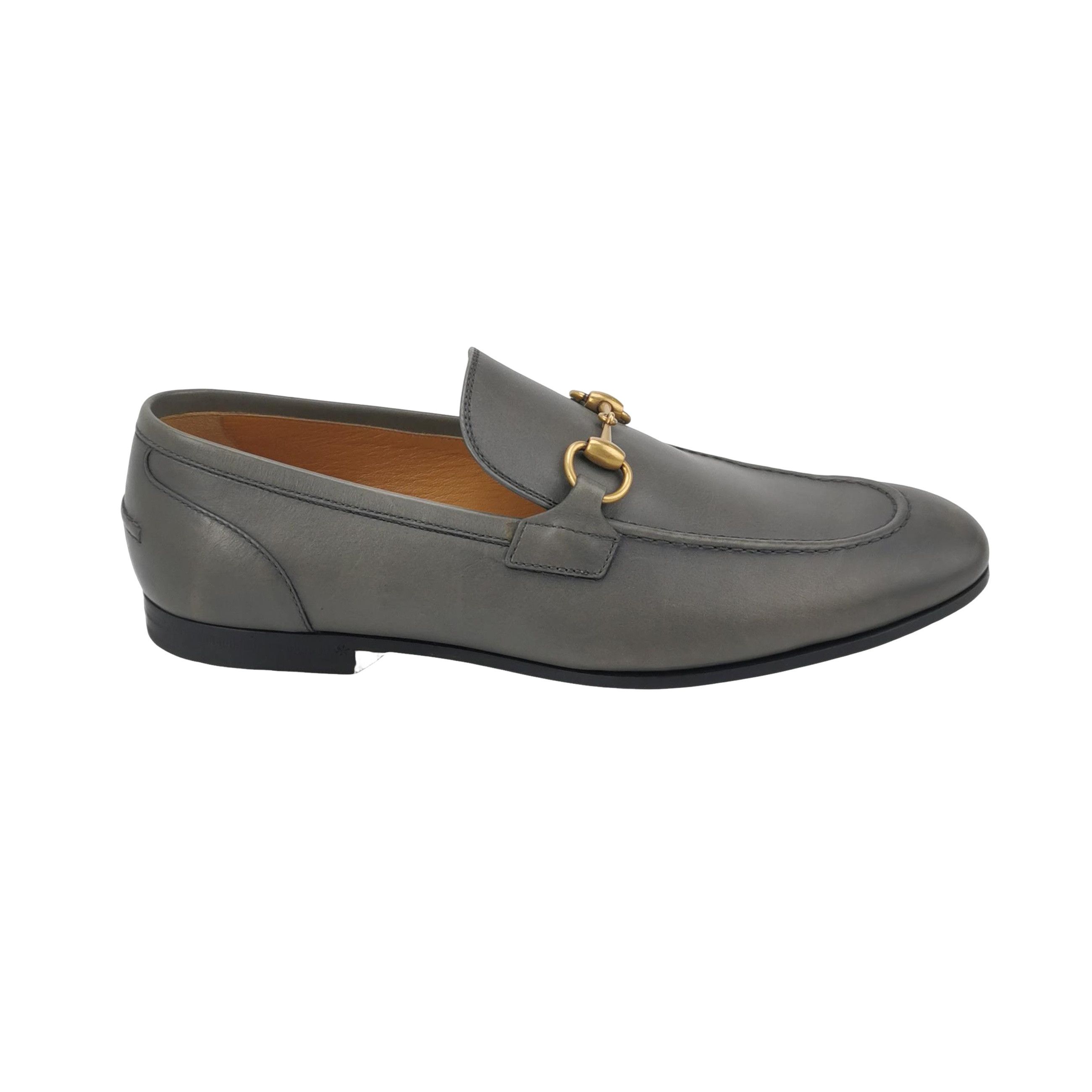 Gucci Gucci Gray Horsebit Jordaan Loafers Size 42 Size US 9 / EU 42 - 1 Thumbnail