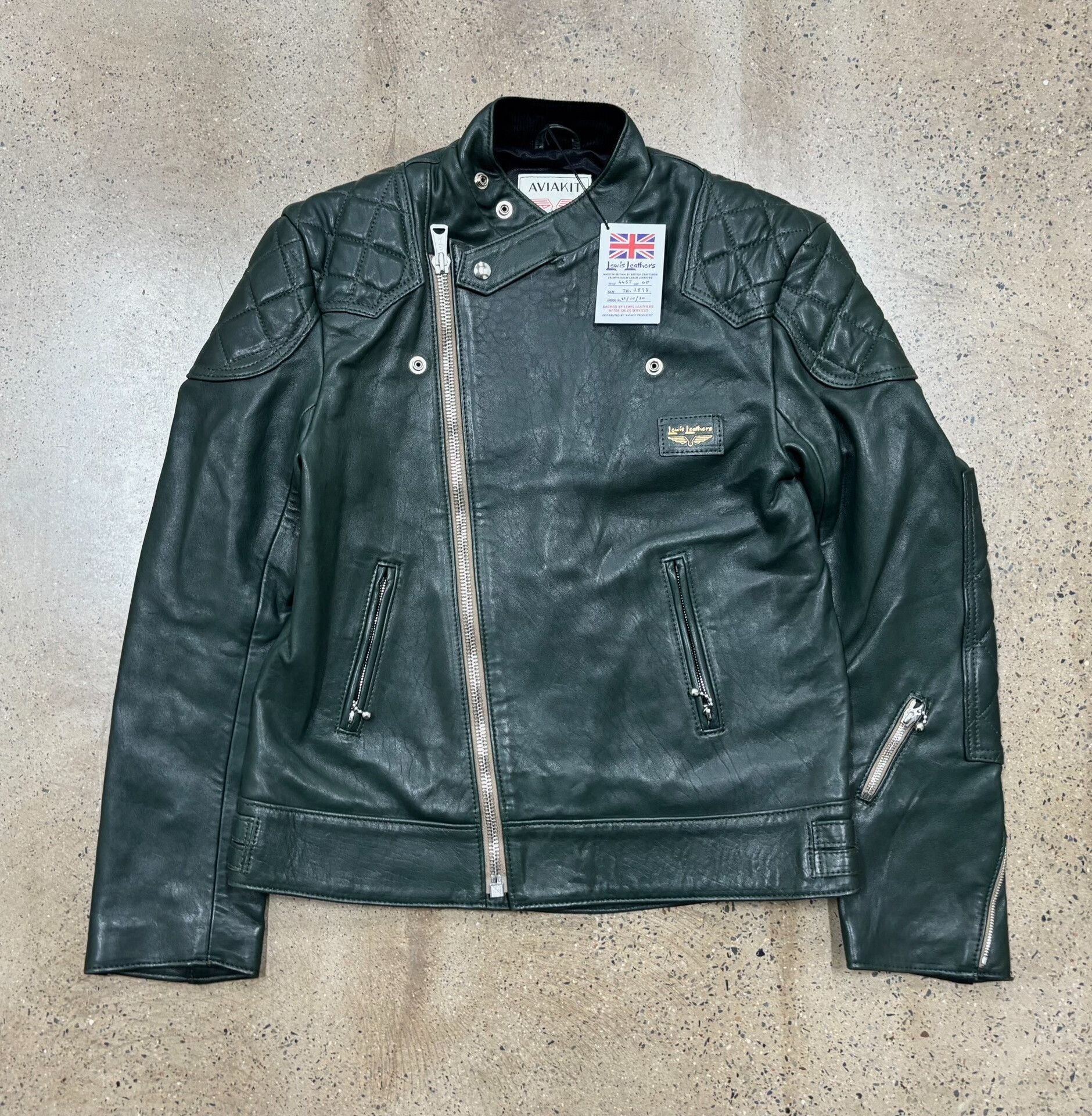 Lewis Leathers Lewis Leathers 445 Super Monza Leather Jacket Size US XXS / EU 40 - 1 Thumbnail