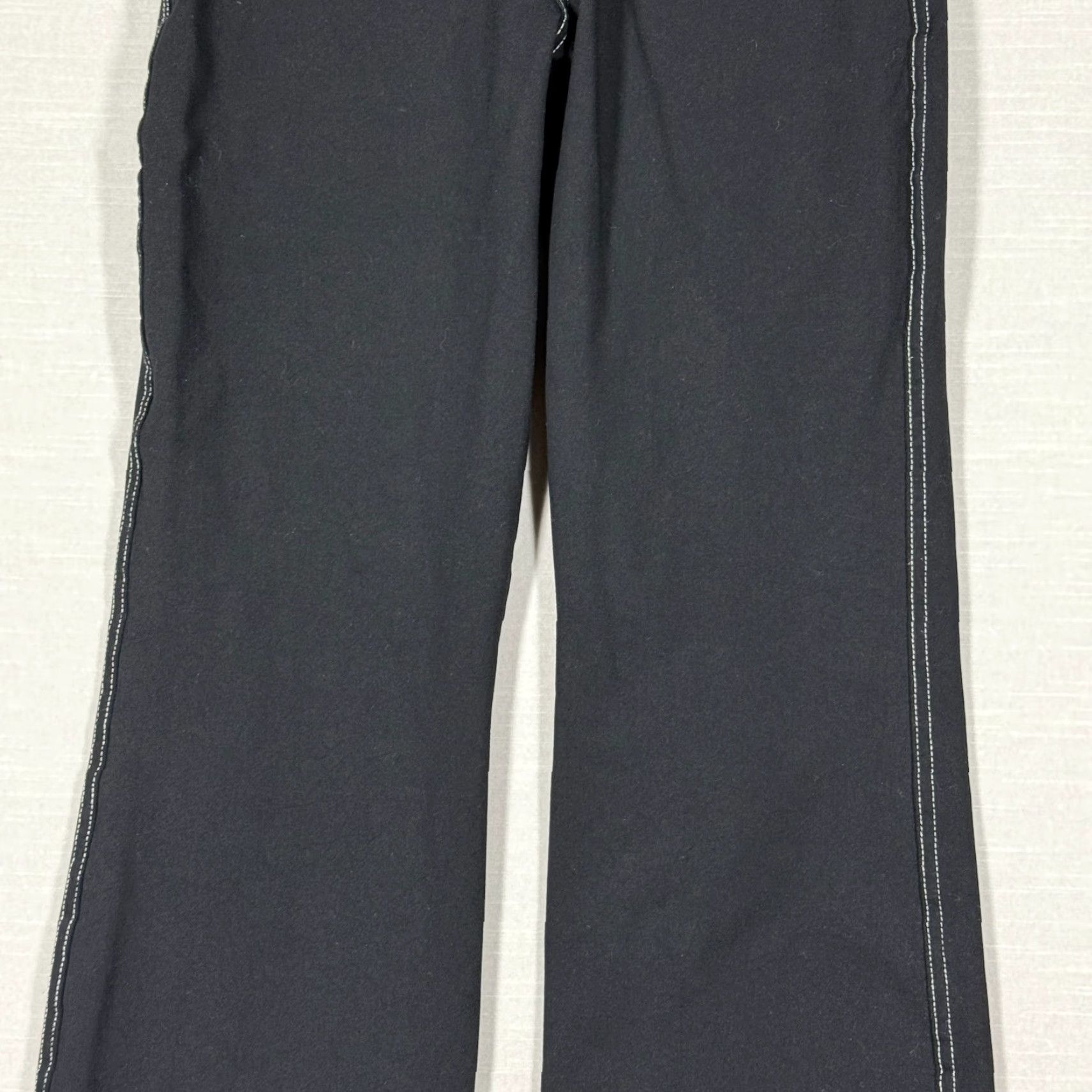 Vintage Bluefish Pants Womens M Black Stretch Flare Y2K Boho Yoga Movement Pants Size 32" / US 10 / IT 46 - 4 Thumbnail