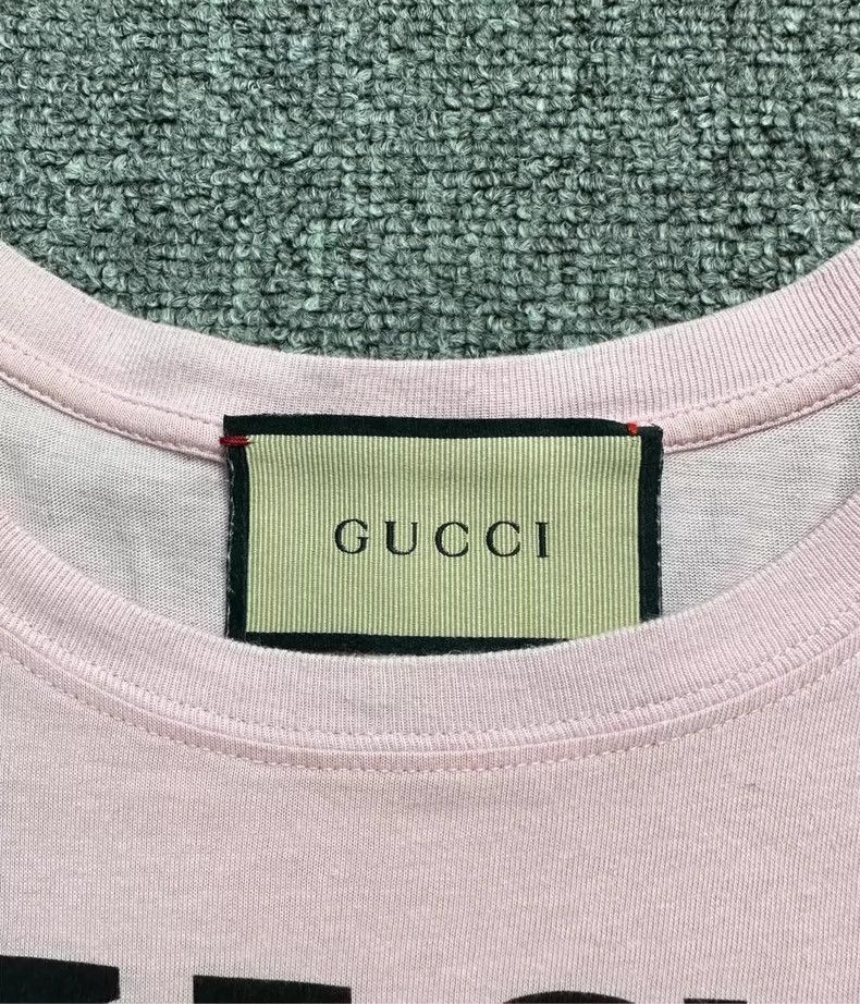 Gucci GucciPink cartoon animal letter logo short sleeves 2503-Nex Size XXS / US 00 / IT 34 - 3 Thumbnail