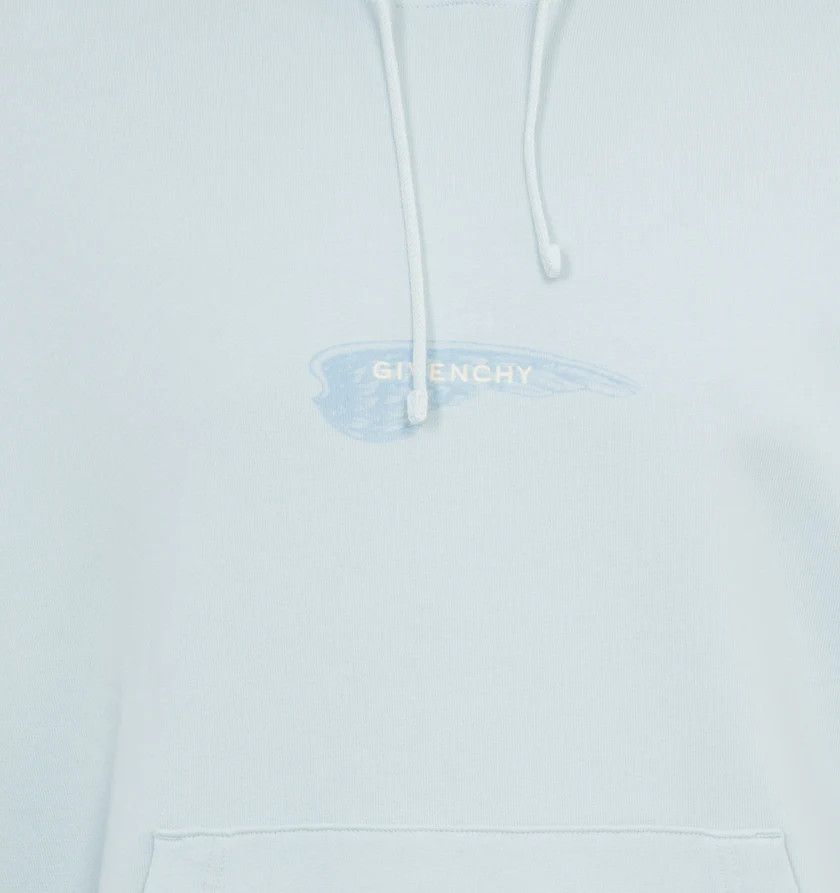 Givenchy o1h1sh11224 Boxy Fit Hoodie With Pocket in Sky Blue Size US L / EU 52-54 / 3 - 8 Thumbnail