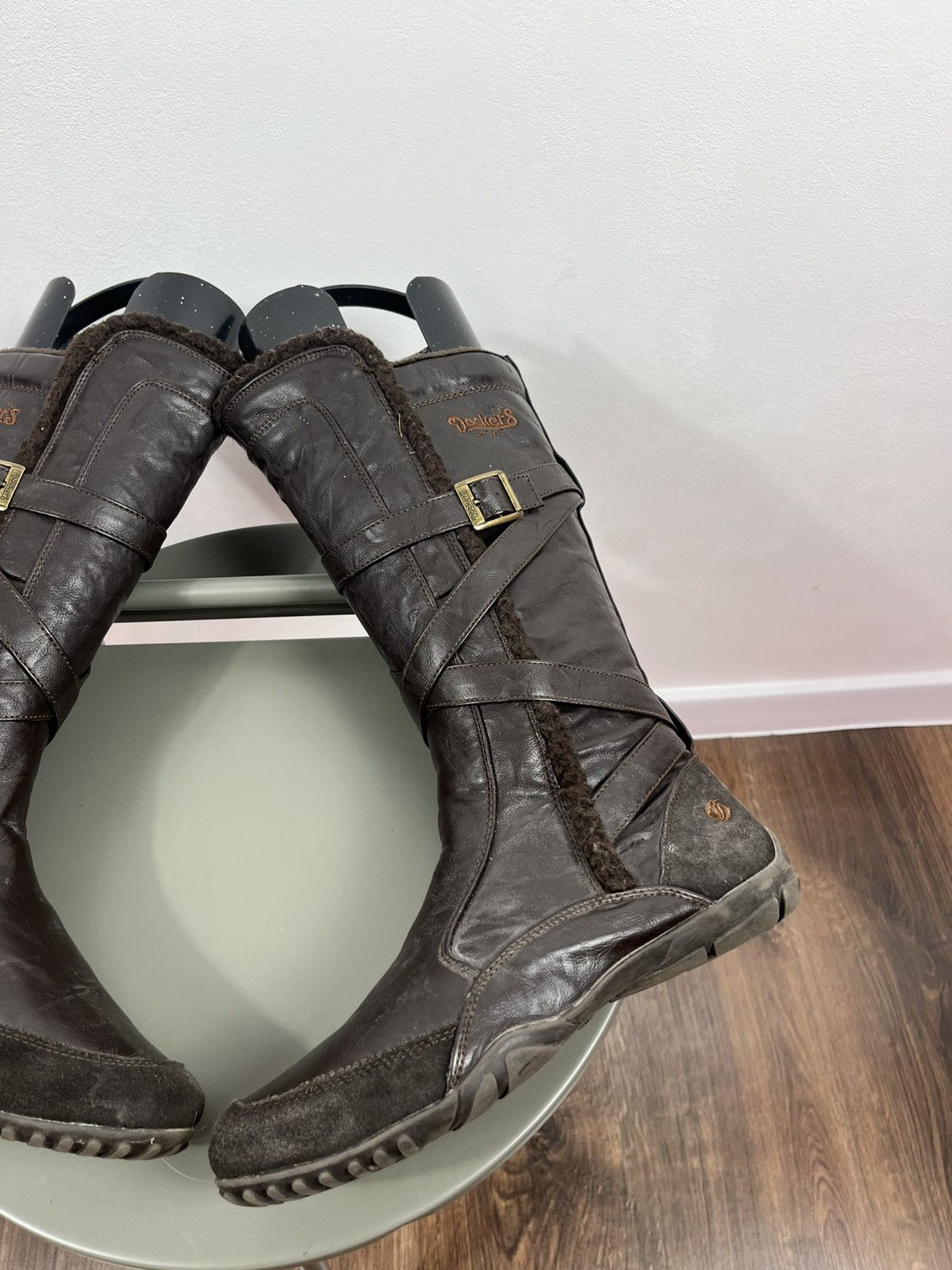 Other Dockers Brown Faux Leather Riding Boots Size 40 Size US 9.5 / IT 39.5 - 4 Thumbnail