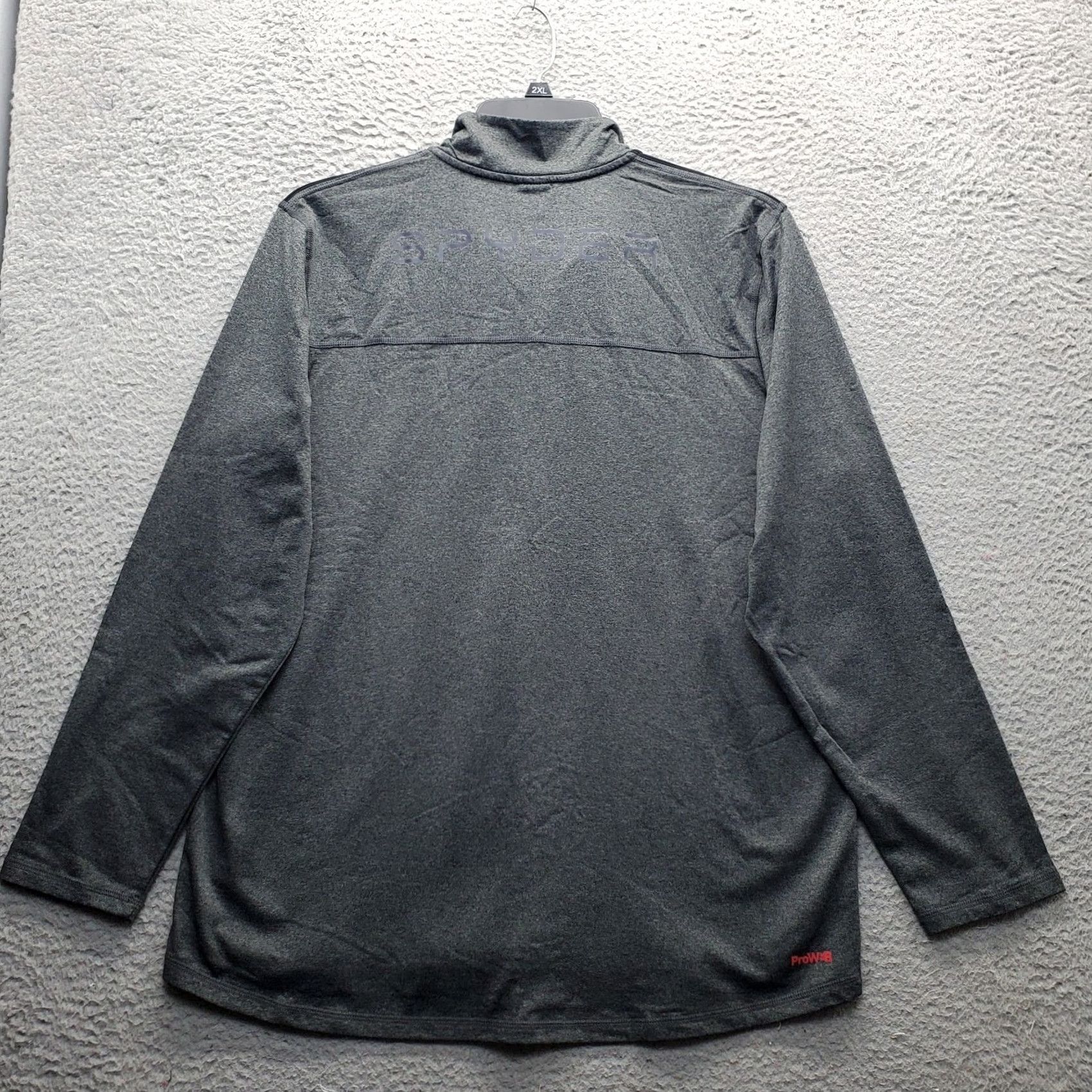 Spyder Spyder Mens Shirt L Gray Long Sleeve Mock Neck 1/4 Zip Activewear Stretch Size US L / EU 52-54 / 3 - 2 Thumbnail