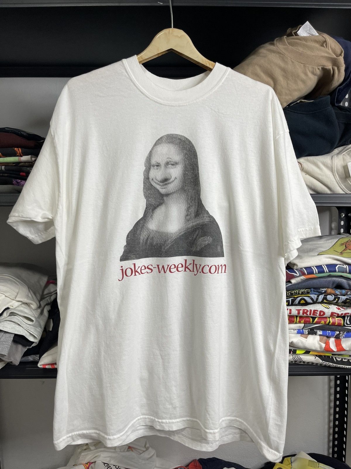 Arts & Science Vintage Early 2000's Mona Lisa Jokes Weekly Tees Size US XL / EU 56 / 4 - 1 Thumbnail