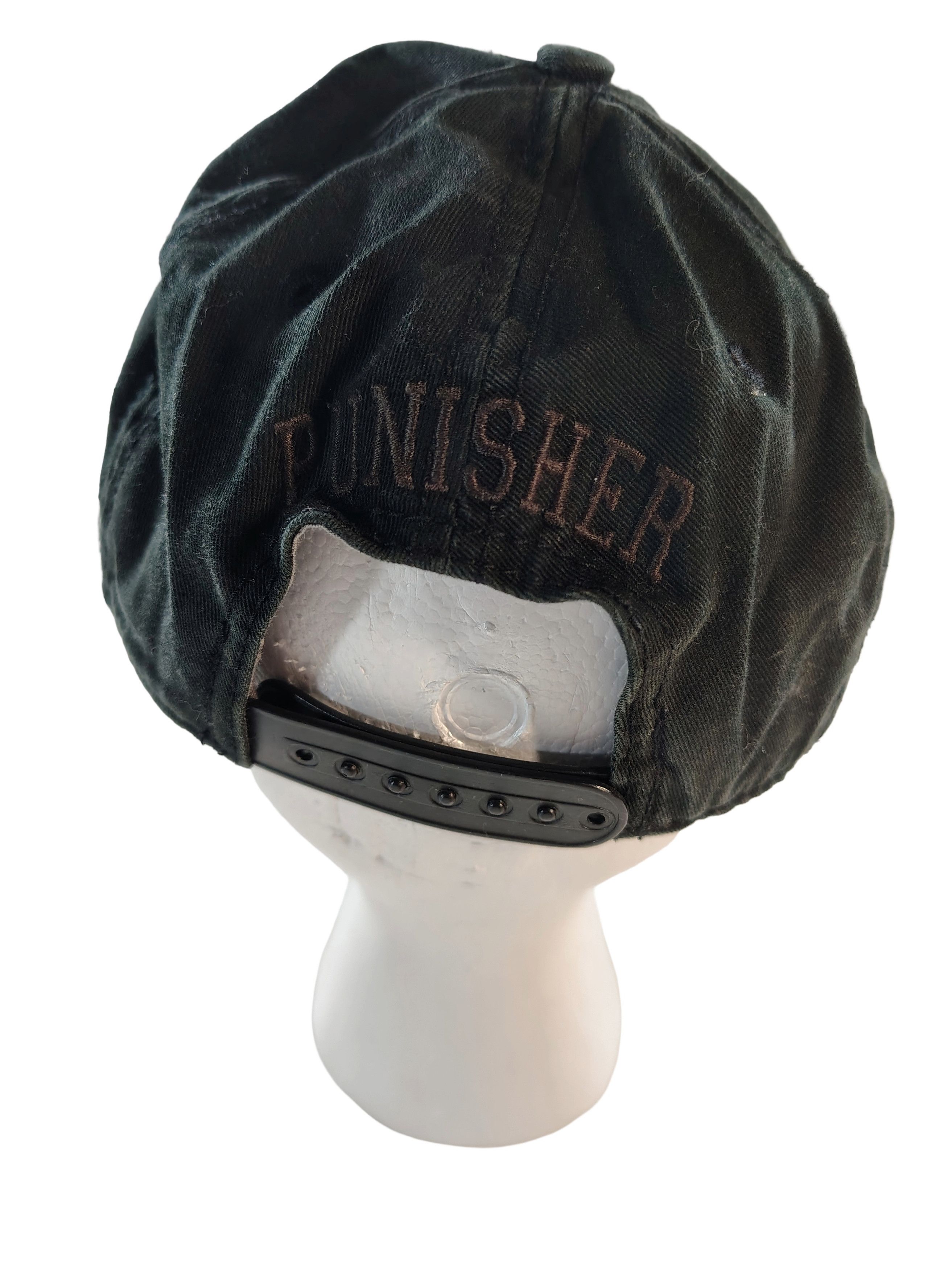 Marvel Comics Men's Blackout Y2K Marvel Punisher Skull Flat Cap Size ONE SIZE - 3 Thumbnail