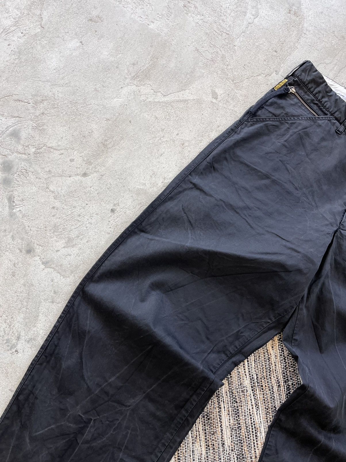 Armani Vintage Armani Black Jeans 36 Wide Fit Waxed Style Luxury Size US 36 / EU 52 - 5 Thumbnail