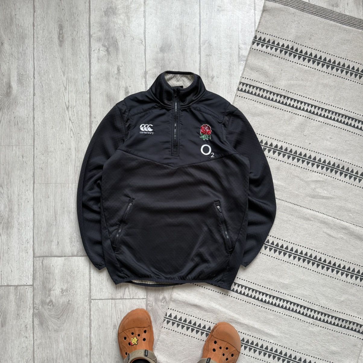 Canterbury of New Zealand 🏈 Blockore Canterbury England Rugby jersey thermal sweater Size US M / EU 48-50 / 2 - 2 Thumbnail