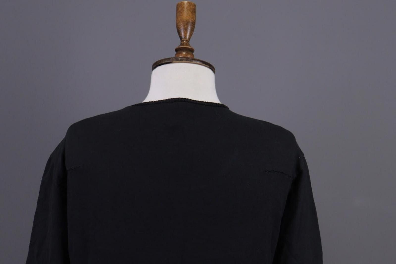 Transit Transit Uomo Black Embroidered Summer Linen T-Shirt Size S Size US S / EU 44-46 / 1 - 6 Thumbnail