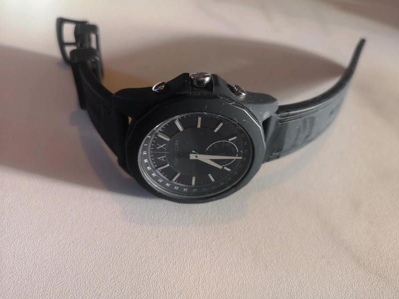 Designer AX smartwatch black rubber strap watch Size ONE SIZE - 5 Thumbnail
