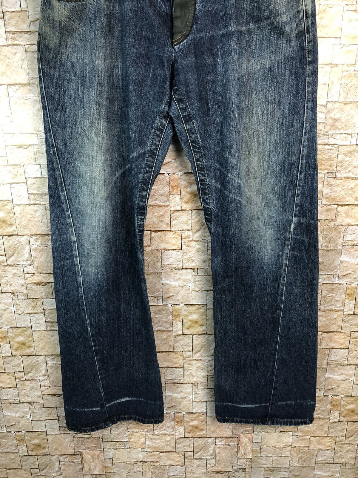 Emporio Armani Emporio Armani Blue ripped distressed Denim Pants #7582 Size US 40 / EU 56 - 3 Thumbnail