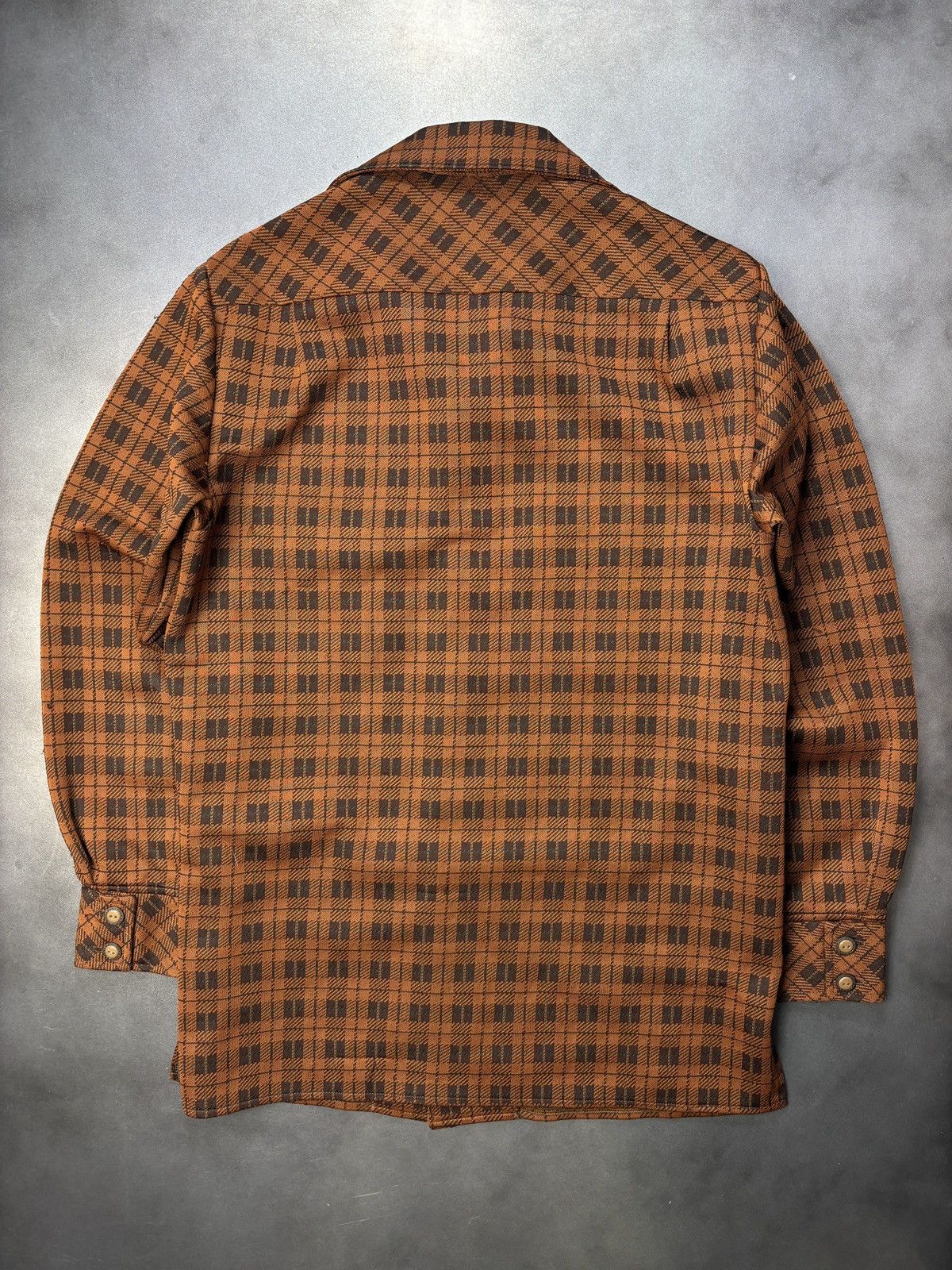 Original Penguin × Sears × Vintage 1970s Polyester Button Up Vintage Munsingwear Plaid Jacket Size US M / EU 48-50 / 2 - 9 Thumbnail