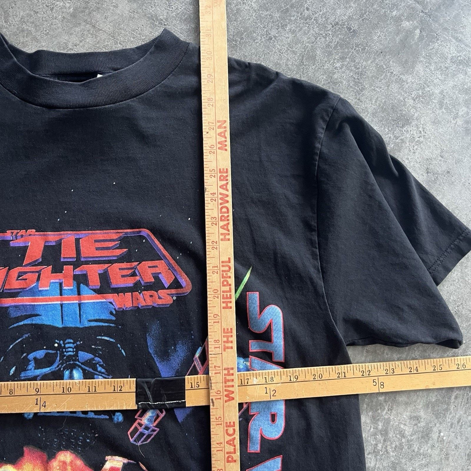 Giant Vintage 90s Star Wars Tie Fighter Video Game Tshirt Men XL G Size US XL / EU 56 / 4 - 7 Thumbnail
