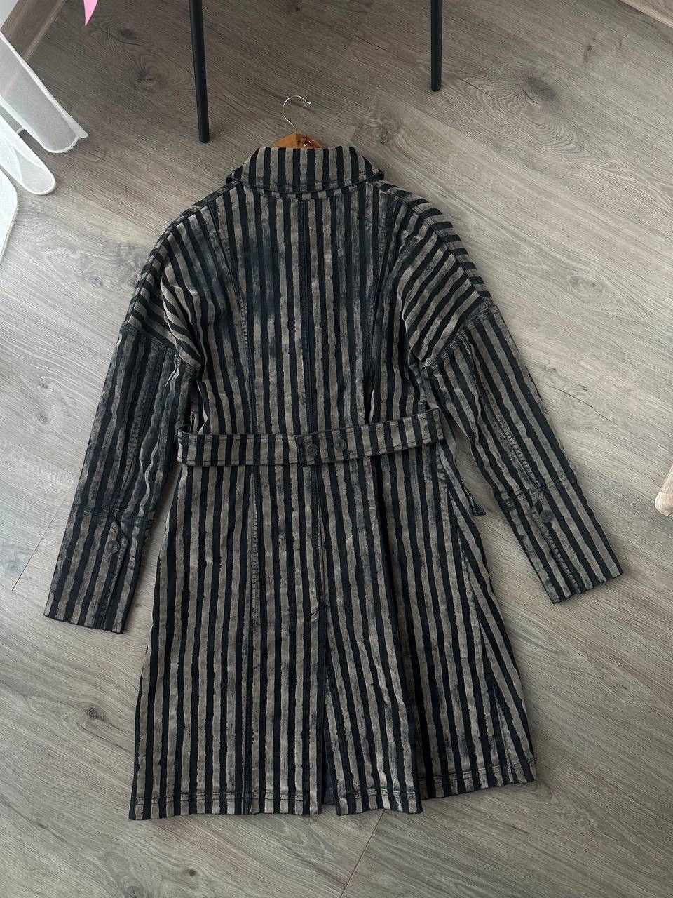 Annette Gortz × Japanese Brand × Vintage Vintage Japanese Avant Garde Striped Womesn Coat Jacket Size M / US 6-8 / IT 42-44 - 13 Thumbnail