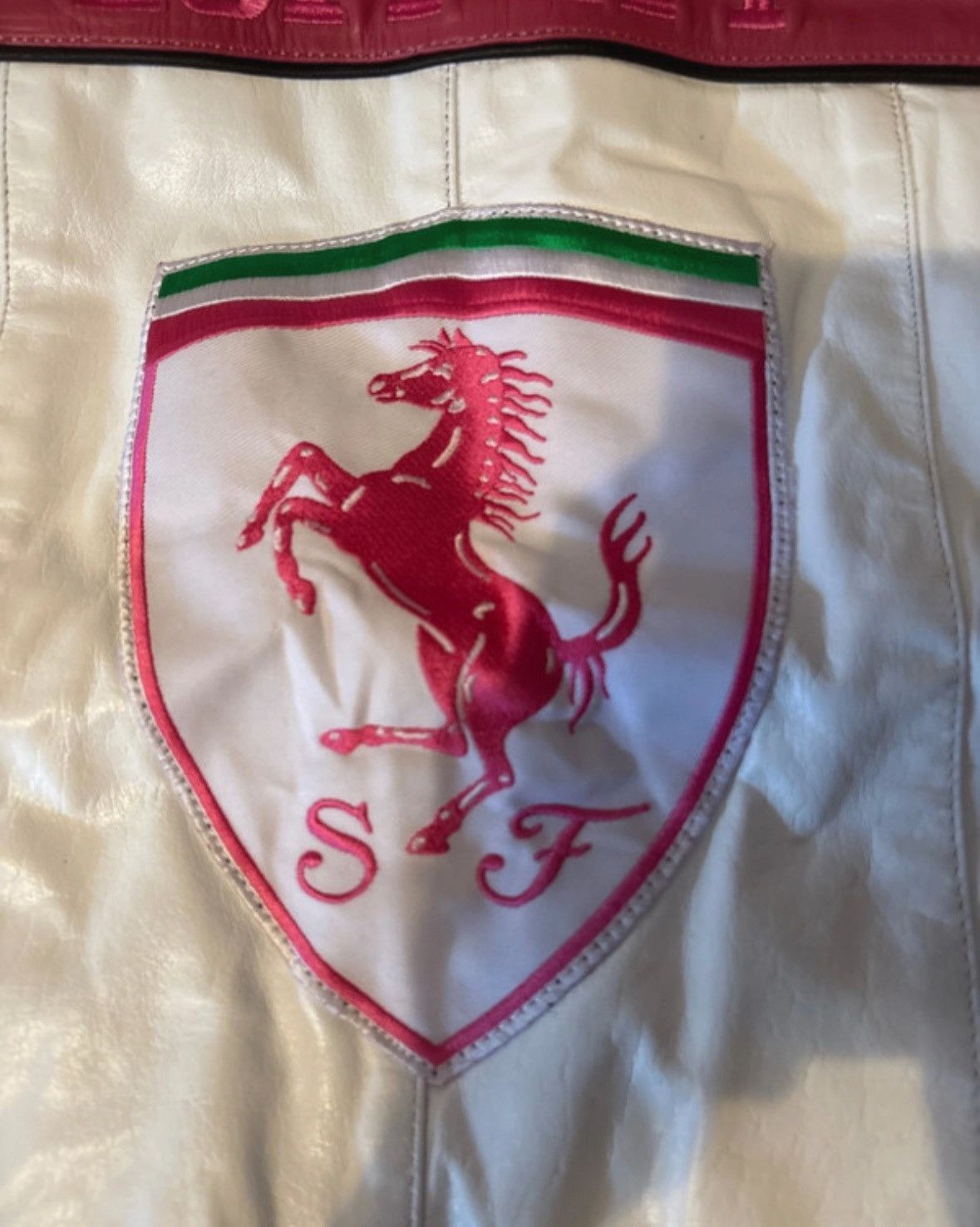 Ferrari Pink and white ferrari leather jacket Size M / US 6-8 / IT 42-44 - 3 Thumbnail