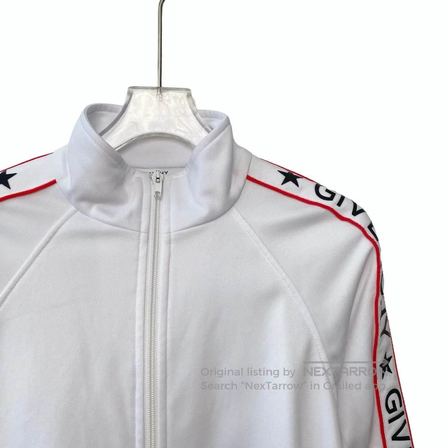 Givenchy Givenchy White Cotton Side Logo Baseball Jacket. Size US S / EU 44-46 / 1 - 4 Thumbnail