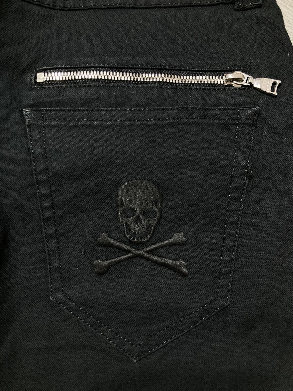 20471120 2000s Loveless Skull Patch Logo Punk Gothic Vkei Style Pants Size US 32 / EU 48 - 9 Thumbnail