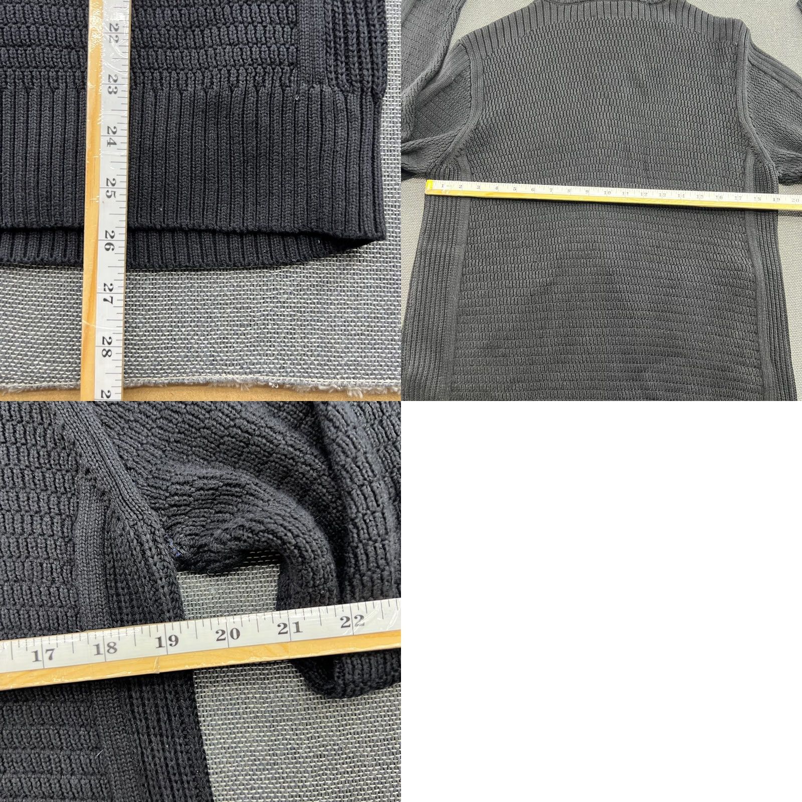 Belstaff Belstaff Mens XL Black Knit Full Zip Up Cardigan Turtleneck Cotton Sweater Pullover Regular Fit Shirt? Size US XL / EU 56 / 4 - 9 Thumbnail