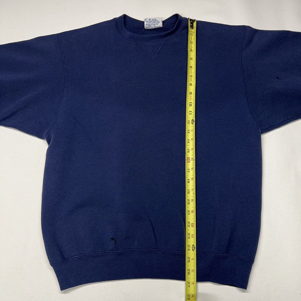 Hanes × Vintage VTG Hanes Classics Crewneck Blue Sweatshirt Sweater Navy Size US XL / EU 56 / 4 - 15 Thumbnail