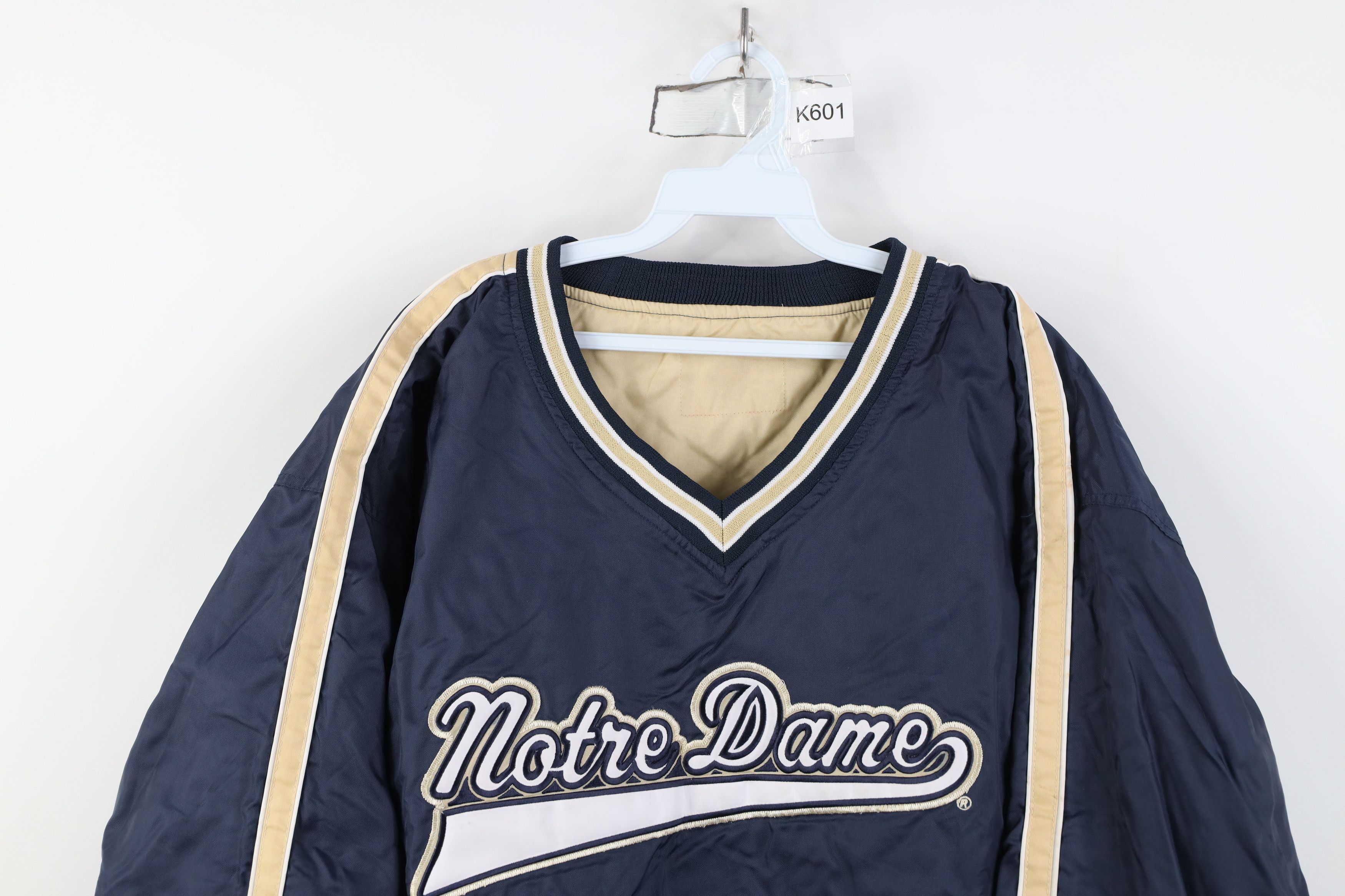 Vintage Vintage 90s Script Notre Dame University Windbreaker Jacket Size US XL / EU 56 / 4 - 2 Thumbnail