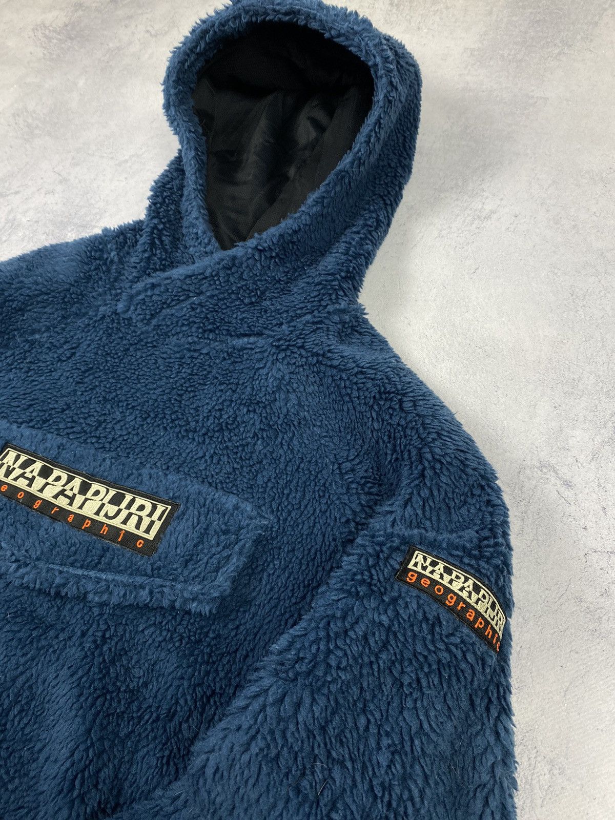 Napapijri Napapijri Patch Curly Sherpa Synchilla Fleece Hoodie Anorak Size US XS / EU 42 / 0 - 10 Thumbnail