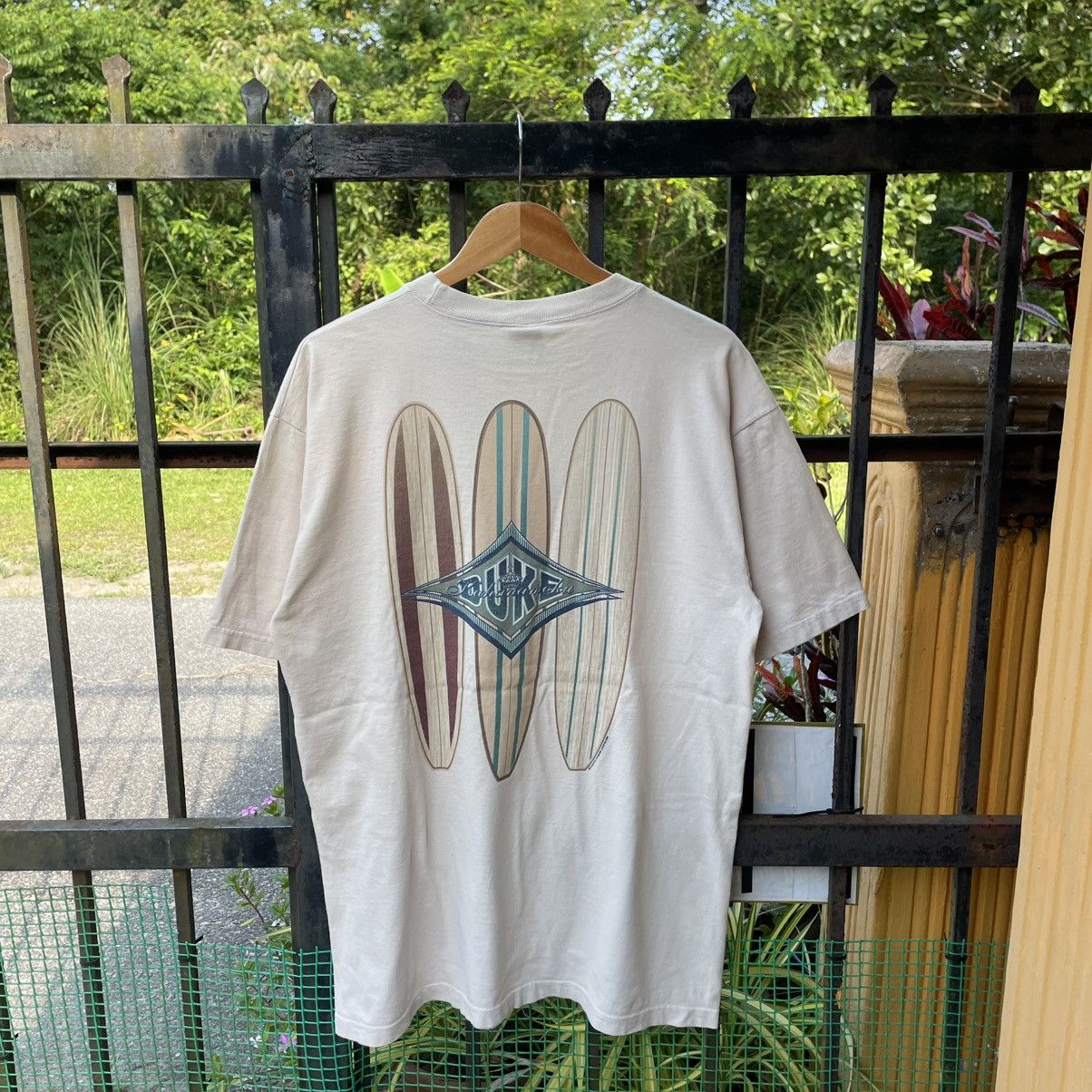 Other 🔥Vintage 90s DUKE Surfboard Big Logo Surf Skate Tee Size US L / EU 52-54 / 3 - 1 Thumbnail