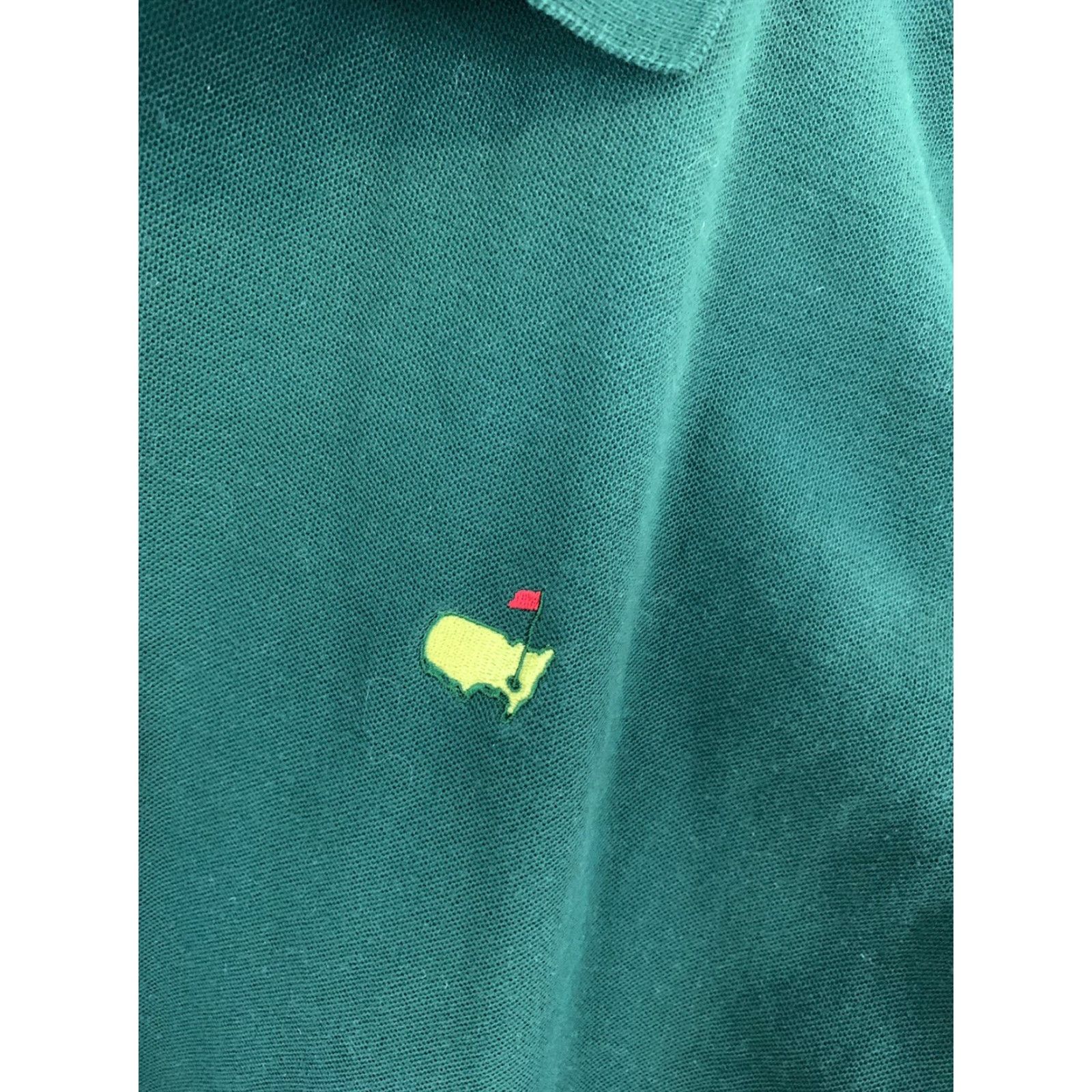 Vintage Masters Polo Shirt Golf 100% Cotton Short Sleeve Men Large Green Polo Rugby Button-Up Embroidered Shirt Size US L / EU 52-54 / 3 - 3 Thumbnail